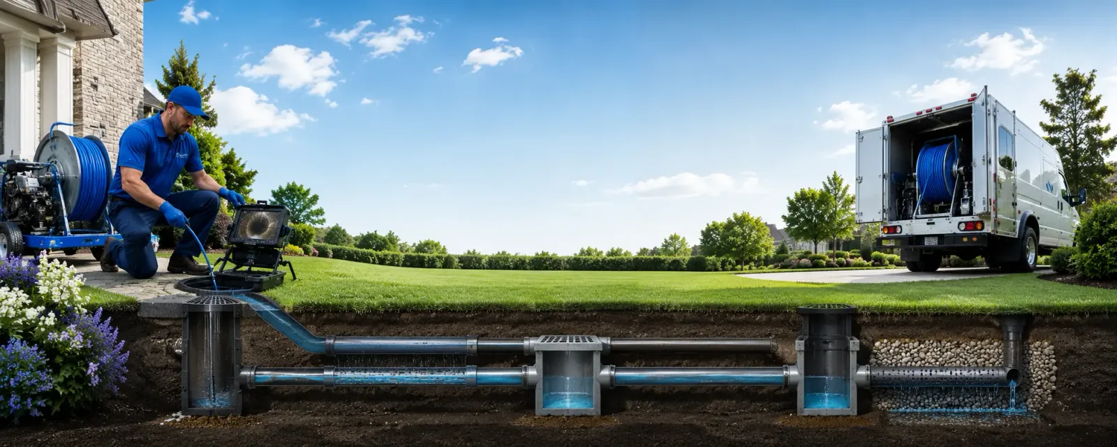 Outdoor drain cleaning information for Brookline, MO
